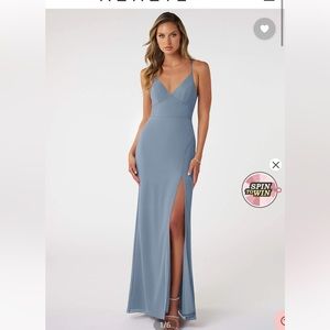 AZAZIE Dusty Blue Bridesmaid Dress